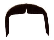 Star Power Men Real Human Hair Cowboy Gunslinger Moustache Black One Size