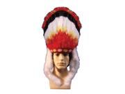 Star Power Adult Colorful Indian Native American Headdress One Size