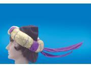 Star Power Adult Aladdin Arabian Prince Costume Hat Purple One Size