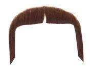 Loftus Men Real Human Hair Cowboy Gunslinger Moustache Brown One Size
