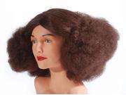 Star Power Women Discopuff Curly Poofy Costume Wig Brown One Size