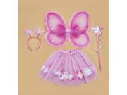 Star Power Girls Magical Fairy Princess 4pc Costume Accessories Pink One Size