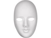 Loftus Women Female Plain Anonymous Matte PVC Face Mask White One Size