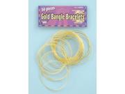 50 Gold Bangle Costume Bracelets