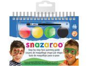 snazaroo Monsters Heroes Step by Step Face Painting Guide 6pc 4ml Makeup Kit