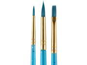 snazaroo Face Painting Starter 3pc Set of Brushes Blue