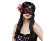 Fun World Women Sexy Devil Diva Masquerade Venetian Mask Red Black One Size