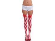 Candy Cane Stockings Costume Hosiery Accessory Size Standard