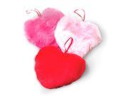 US Toy Valentines Day Pink Red Hearts 4 in Plush Toy Assorted 3 Pack