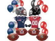 Broncos Panthers NFL Superbowl FaceOff Helmet Jersey 32 Football Party Balloons