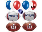 Denver Broncos Super Bowl 50 Balloons Football Decorations Ultimate Pack 32pc