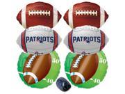 New England Patriots NFL Mylar Foil Balloons Party Pack 7pc Balloon Kit