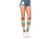 Leg Avenue Rainbow Clover Knee Highs 5212 Rainbow One Size Fits All