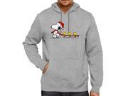 Peanuts Christmas Snoopy Leading Woodstocks Unisex Hooded Sweater Fleece Pullover Hoodie