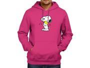 Peanuts Snoopy Hugging Woodstock Friendship Love Unisex Hooded Sweater Fleece Pullover Hoodie