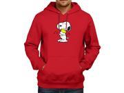 Peanuts Snoopy Hugging Woodstock Friendship Love Unisex Hooded Sweater Fleece Pullover Hoodie