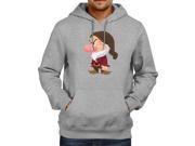 Disney Snow White and the Seven Dwarfs Grumpy Unisex Hooded Sweater Fleece Pullover Hoodie