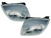 NEW 95 02 PONTIAC SUNFIRE HEADLIGHTS HEADLAMPS PAIR SET NEW