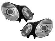 07 09 Mercedes E Class 4D Wagon Halogen Headlights Headlamps Pair Set New