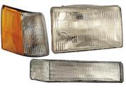 NEW 93 96 JEEP GRAND CHEROKEE HEADLIGHT HEADLAMP CORNER PARK SIGNAL 3PC RIGHT RH