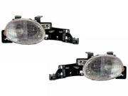 NEW 95 99 DODGE NEON w XENONS DIRECT REPLACEMENT HEADLIGHTS HEADLAMPS PAIR NEW