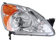 New 02 04 Honda CR V Halogen NON HID Headlight Headlamp Right Passenger Side