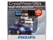 New Philips Made Crystal Vision Ultra Xenon White H13 9008 Bulbs Set