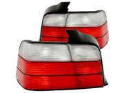 TAIL LIGHT 3 SERIES E36 1992 1998 4DR RED CLEAR