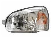 Fits 01 03 Hyundai Santa Fe Headlight Headlamp Left Driver Side Halogen New