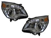 10 12 Chevy Equinox LTZ Model Headlights Headlamps Pair Set Halogen New