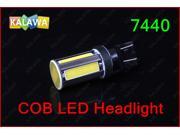 2x T20 7440 Fog light 12V 5W Super Bright LED COB Headlight LED Car Headlight with COB chip COB LED Source Light TT