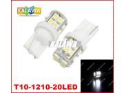 10pcs lot T10 194 168 192 W5W 20 LED 3528 1210 SMD Car Led lighting Auto LED Light Automobile Bulbs White GGG