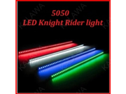 56CM RGB 7 Color 5050 LED Knight Rider Light with Wireless Remote Controller 48SMD Flashing LED Scanner Strip TTT