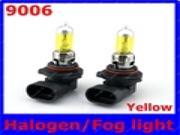 1 pair Amber Yellow Vision 2 X 9006 Xenon Halogen Light Bulbs