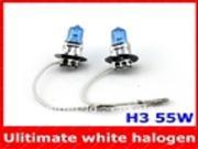 One pair Orignal germany diamond vision H3 Car Fog Light Driving Lamp Bulb Super White 12V 55W 5000K Free Shipping AAA