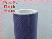1 Roll 1.52MX30M Dark Blue 3D carbon fiber vinyl film carbon fibre sticker 60*1181 13 color option FREESHIPPING car sticker TT