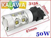 1 pair 50W 3156 white EPISTAR chipset Foglamp High Power LED lamp Multi color FFF FREESHIPPING