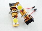 a pair of 2013 NEW PRODUCT!!! white 22W High Power CANBUS LED Car Headlight with COB LED Source H4 H7 H8 H11 9005 9006 GGG FREESHIPPING