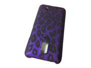 LG Spectrum VS920 Hard Case Cover Purple Black Leopard