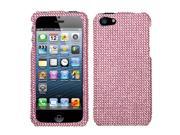 Apple iPhone 5 iPhone 5s Hard Case Cover Pink w Full Rhinestones