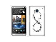 HTC One M7 Hard Case Cover Love Music Infinity