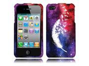 Apple iPhone 4 iPhone 4S Hard Case Cover Birds Of A Feather 2D Silver Texture