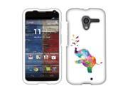 Motorola Moto X Phone XT1058 Hard Case Cover Colorful Elephant