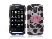 Huawei Fusion 2 U8665 Hard Case Cover Moo Moo Cow With With Full Rhinestones