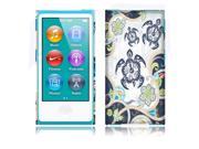 Apple iPod Nano 7 7th Generation Back Cover Case Ancient Floral Turtle