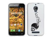 Alcatel One Touch Fierce 7024W Silicone Case Feather Of A Skull