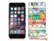 Apple iPhone 6 4.7 inches Silicone Case TPU Forever Young Aztec
