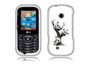 LG Cosmos 2 VN251 Cosmos 3 VN251S Hard Case Cover Cute Pandas On The Tree