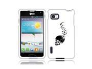 LG Optimus F3 LS720 Hard Case Cover Feather Of A Skull