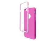 Apple iPhone 6 4.7 inch Hard Cover and Silicone Protective Case Hybrid Hot Pink White Mix Bumper